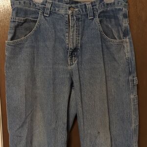 Relaxed Blue Jeans with Classic Denim Wash